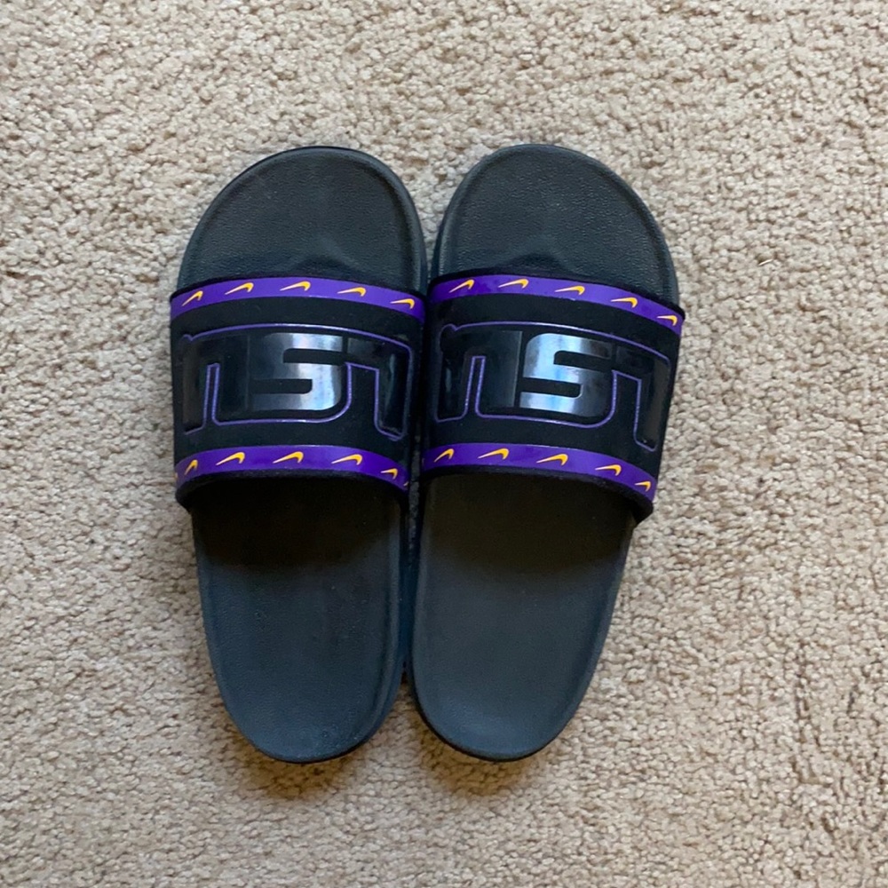 LSU Nike Slides Size 7